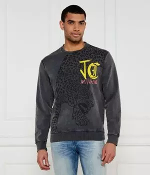 Толстовка мужская Just Cavalli с леопардом, черный