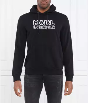 Толстовка мужская Karl Lagerfeld с надписью, черный