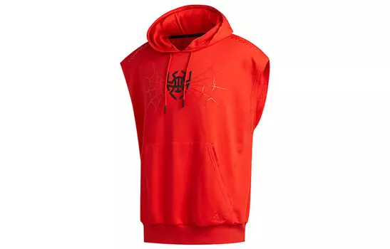 Толстовка мужская красная Adidas, красный