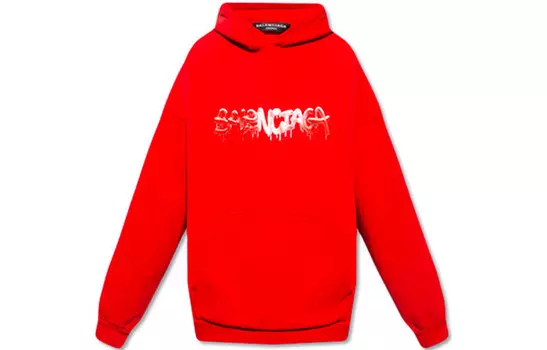 Толстовка мужская красная Balenciaga, красный