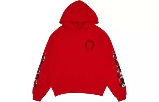 Толстовка мужская красная Chrome Hearts, красный