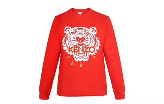 Толстовка мужская красная Kenzo, красный
