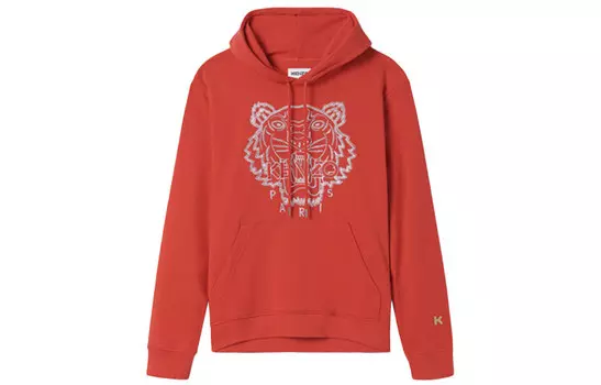Толстовка мужская красная Kenzo, красный