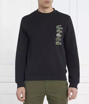 Толстовка мужская Lacoste с крокодилами, синий