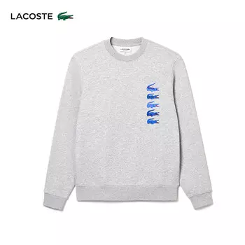 Толстовка мужская Lacoste с круглым вырезом, серый