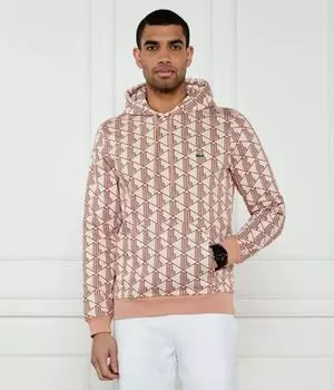 Толстовка мужская Lacoste с принтом, бежевый