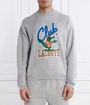 Толстовка мужская Lacoste с рисунком, серый