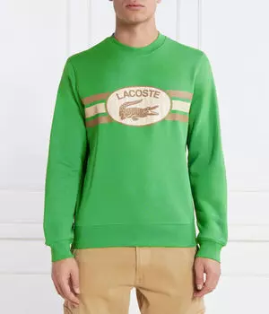 Толстовка мужская Lacoste с рисунком, зеленый