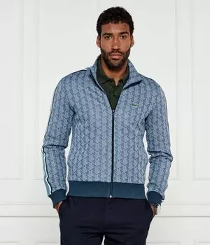 Толстовка мужская Lacoste с узором, синий