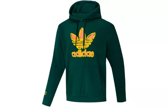 Толстовка мужская лесная зеленая Adidas Originals, зеленый