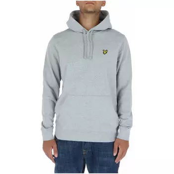 Толстовка мужская Lyle & Scott с капюшоном и карманом, светло-серый