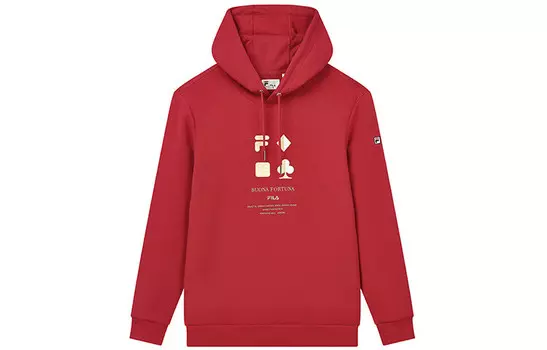 Толстовка мужская малиновая Fila, цвет Crimson
