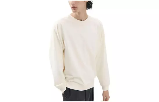 Толстовка мужская молочно-белая Uniqlo, слоновая кость