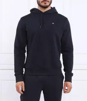 Толстовка мужская Napapijri Balis с капюшоном однотонная, синий