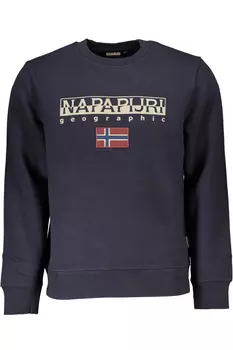 Толстовка мужская Napapijri с логотипом, синий / желтый