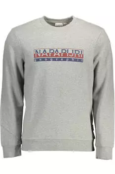 Толстовка мужская Napapijri, серый / синий / красный