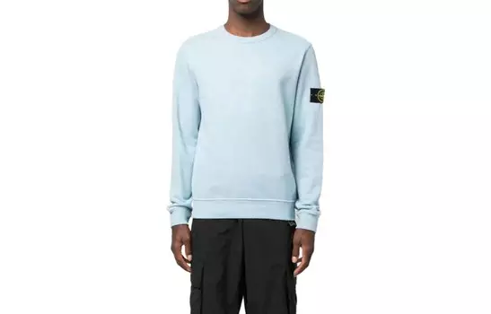 Толстовка мужская небесно-голубая Stone Island, голубой