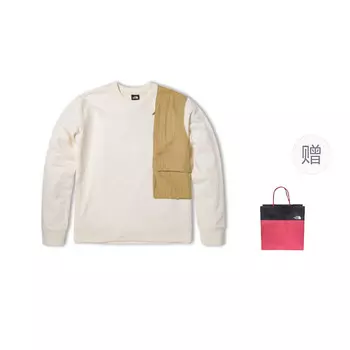 Толстовка мужская Off-white + подарочный пакет The North Face, белый