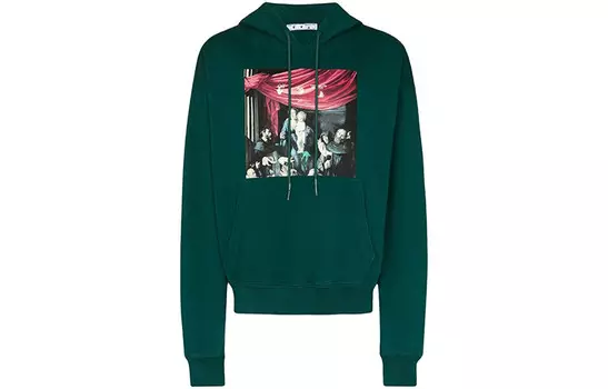 Толстовка мужская Off-White, зеленый