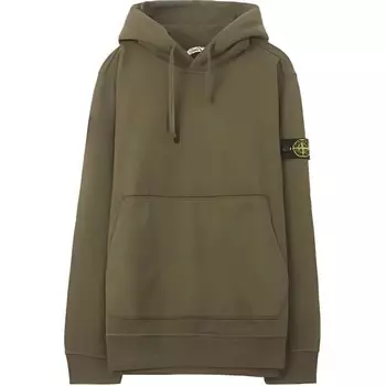 Толстовка мужская оливковая Stone Island, оливковый