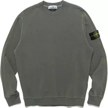 Толстовка мужская оливково-зеленая Stone Island, оливково-зеленый