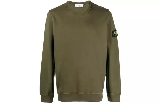 Толстовка мужская оливково-зеленая Stone Island, оливково-зеленый