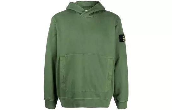 Толстовка мужская оливково-зеленая Stone Island, оливково-зеленый