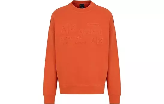 Толстовка мужская оранжевая Armani Exchange, оранжевый