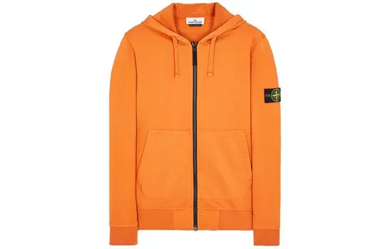 Толстовка мужская оранжевая/бежевая Stone Island, оранжевый/бежевый