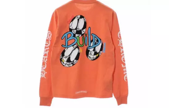 Толстовка мужская оранжевая Chrome Hearts, оранжевый