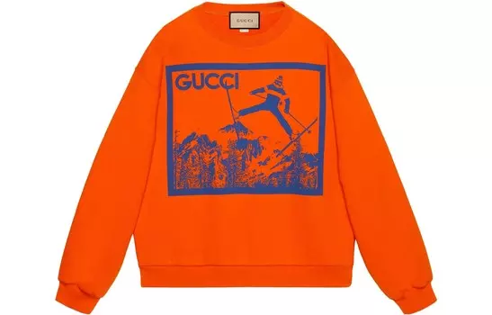 Толстовка мужская оранжевая Gucci, оранжевый