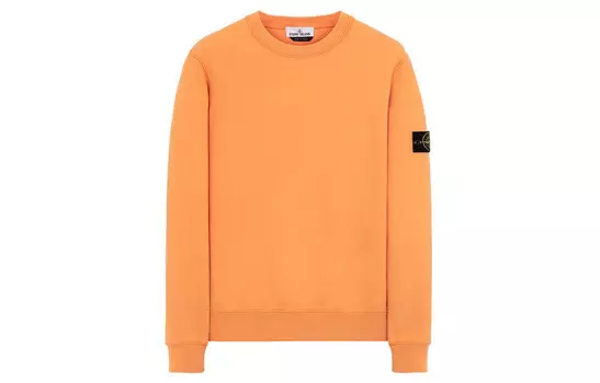 Толстовка мужская оранжевая Stone Island, оранжевый