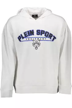 Толстовка мужская Plein Sport с логотипом, белый / синий