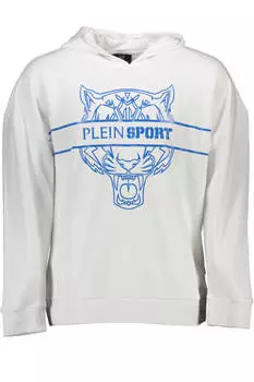Толстовка мужская Plein Sport с принтом, белый / синий