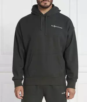 Толстовка мужская Polo Ralph Lauren хлопковая с логотипом бренда, зеленый