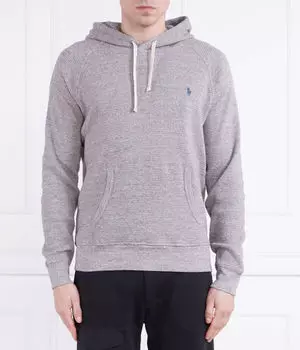 Толстовка мужская Polo Ralph Lauren однотонная из хлопка, серый