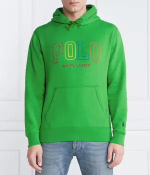 Толстовка мужская Polo Ralph Lauren с надписью, зеленый