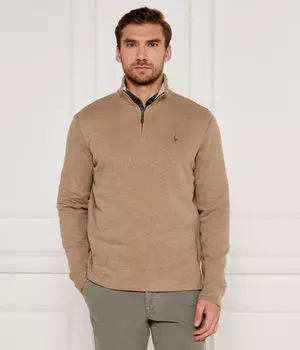 Толстовка мужская Polo Ralph Lauren с воротником на молнии, бежевый