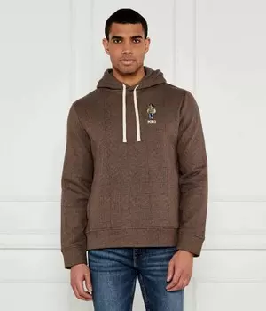 Толстовка мужская Polo Ralph Lauren с вышивкой, коричневый
