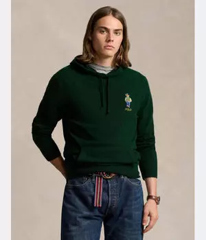 Толстовка мужская Polo Ralph Lauren шерстяная с вышивкой, зеленый