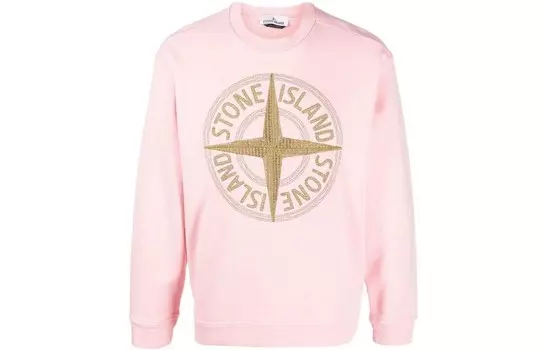 Толстовка мужская розовая Stone Island, розовый
