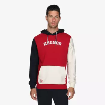 Толстовка мужская с капюшоном Kronos, красный