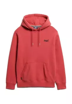 Толстовка мужская с карманом-кенгуру и кулиской Superdry., цвет 2di Cranberry Cru