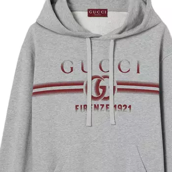 Толстовка мужская серая Gucci, серый