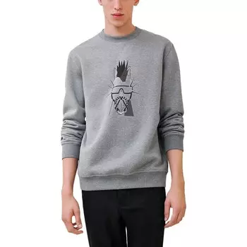 Толстовка мужская серая Hermes, серый