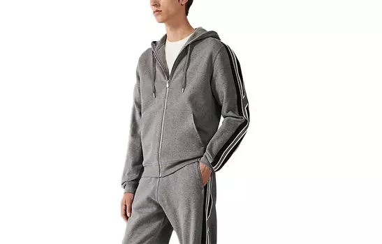 Толстовка мужская серая Hermes, серый