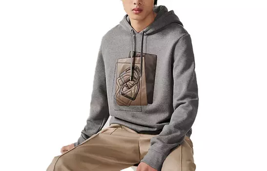 Толстовка мужская серая Hermes, серый