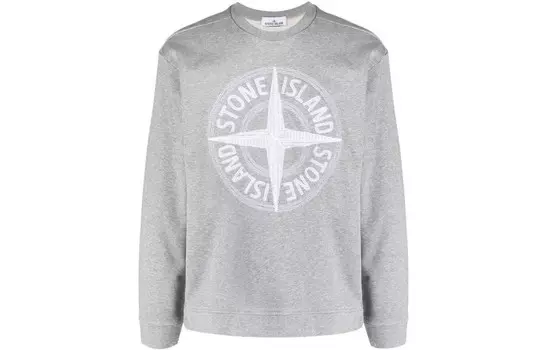 Толстовка мужская серая Stone Island, серый