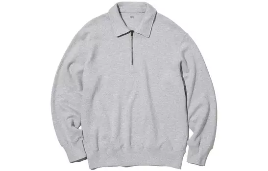Толстовка мужская серая Uniqlo, серый