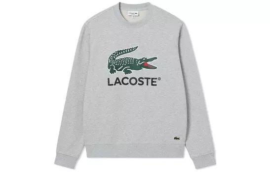 Толстовка мужская серебристо-серая Lacoste, серый